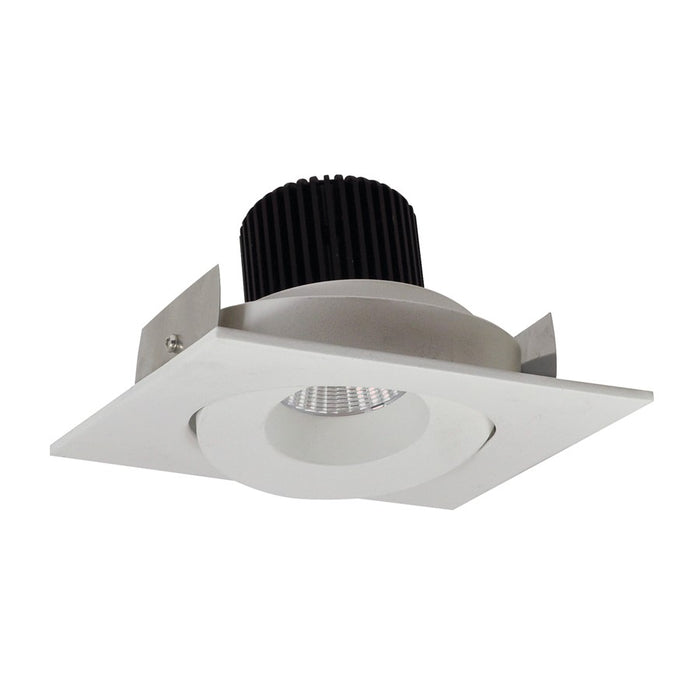 Nora 4" Iolite LED Square Gimbal, 1000Lm/14W/3000K, White - NIO-4SG30XWW-10