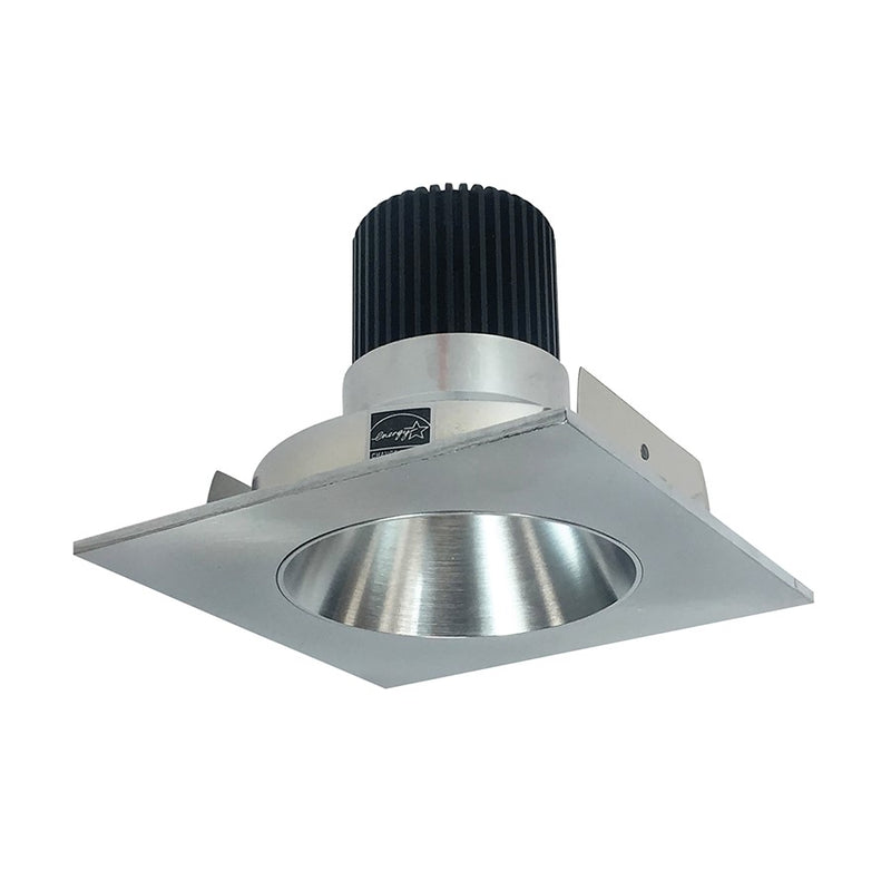 Nora 4" Iolite LED Sq Rfl/Rnd Ap, 10°, 2700K, Nat Mtl Rfl/Flg - NIO-4SNDC27QNN