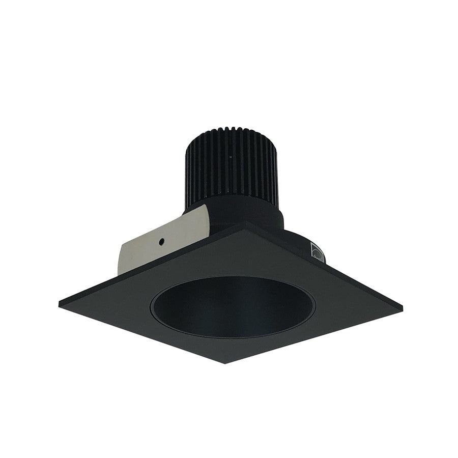 Nora 4" Iolite LED Sq Rfl/Rnd Ap, 2700K, Blk Rfl/Blk Flg - NIO-4SNDC27XBB-10