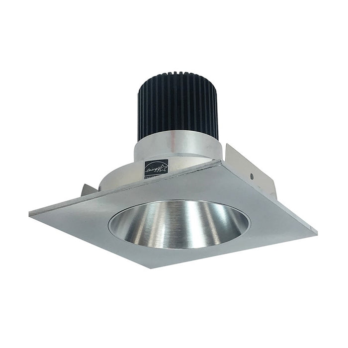 Nora 4" Iolite LED Sq Rfl/Rnd, 3000K 1000lm Nat Mtl Rfl/Flg - NIO-4SNDC30XNN-10