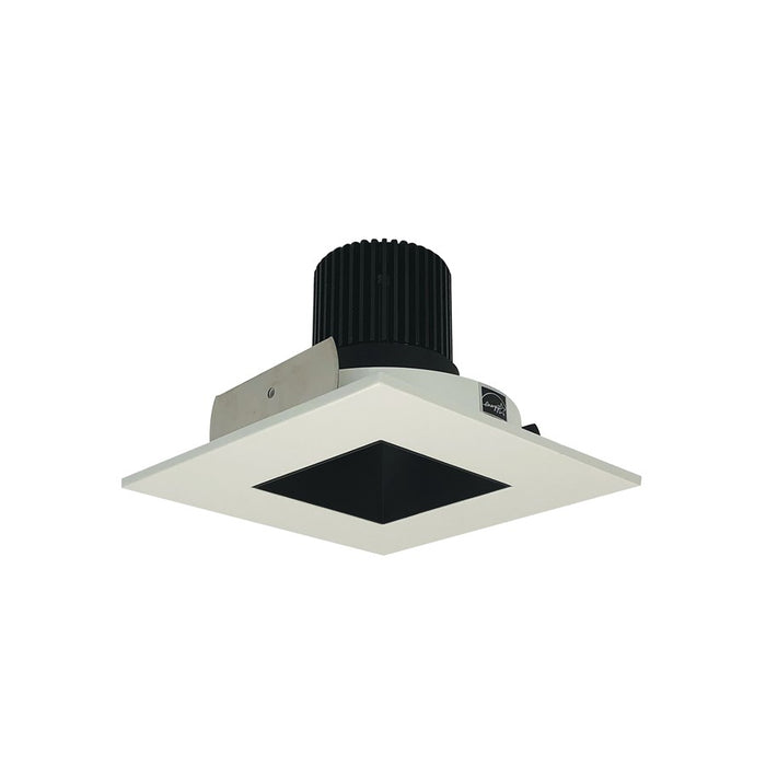 Nora 4" Iolite LED Sq Rfl/Sq, 3500K 1000lm Blk Rfl/Wh Flg - NIO-4SNDSQ35XBW-10