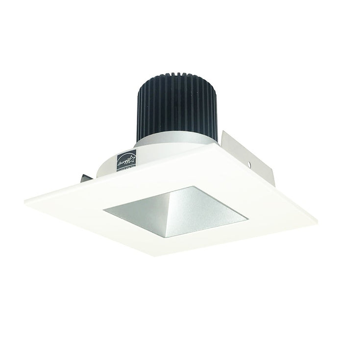 Nora 4" Iolite LED Sq Rfl/Sq, 3500K, Haze Rfl/MPW Flg - NIO-4SNDSQ35XHZMPW-10