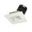 Nora 4" Iolite LED Sq Wall Wash, Wht, 3000K 1500-2000lm MPW - NIO-4SW30XMPW-HL