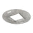 Nora 4" Square Trimless Mud Ring For 4" Iolite Plus, White - NIO-TLMR-4PS