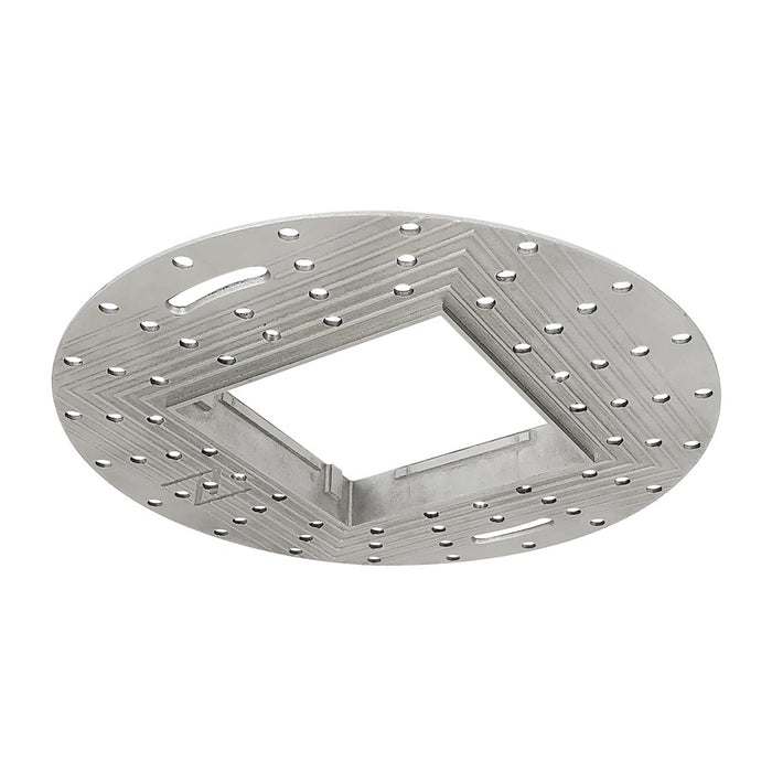 Nora 4" Square Trimless Mud Ring For 4" Iolite Plus, White - NIO-TLMR-4PS