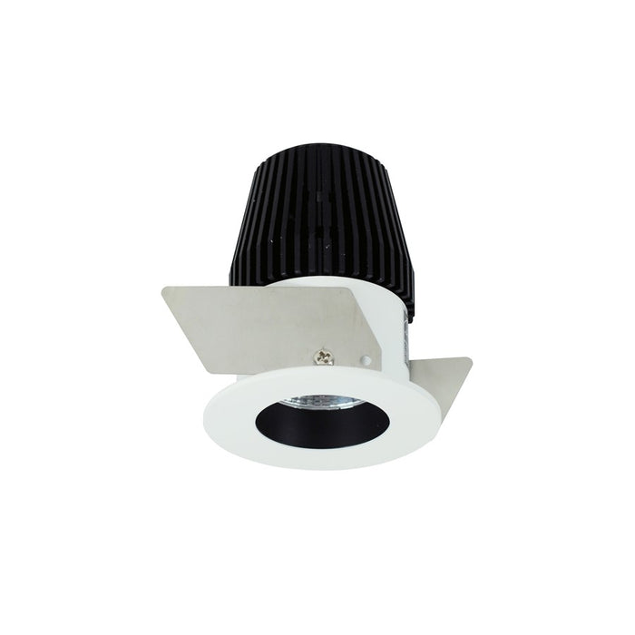 Nora 1" Iolite LED BWF Rnd Rfl/600lm, 2700K, Blk Rfl/Wh Flg - NIOB-1RNG27XBW