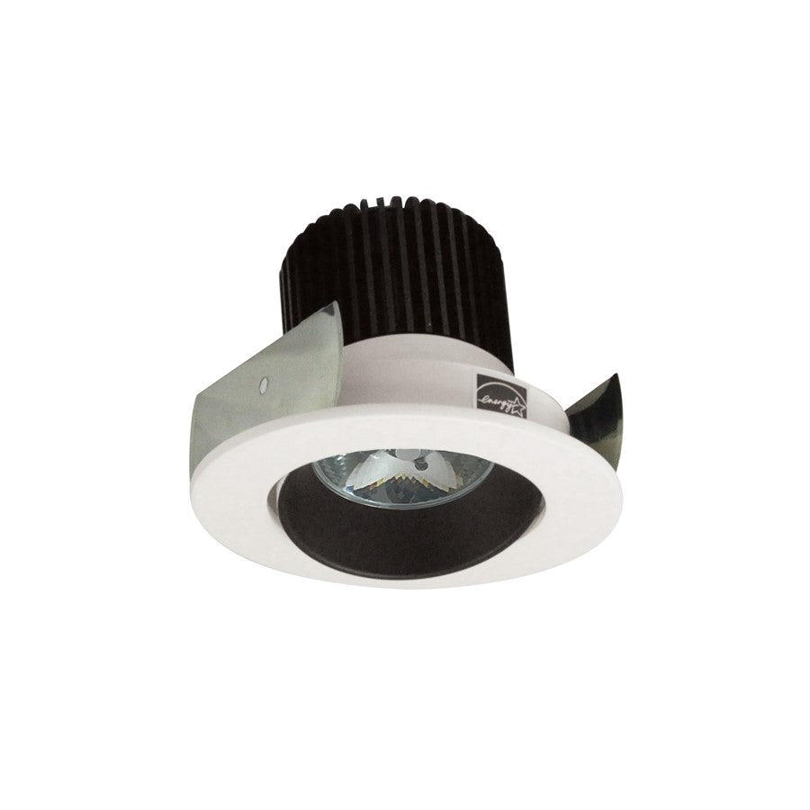 Nora 2" Iolite LED Rnd Cone Rfl, 10° Opt, 2700K, Blk Rfl/Wh Flg - NIOB-2RC27QBW