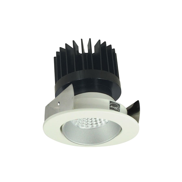 Nora 2" Iolite LED Rnd, 3000K HL 1500-2500lm Haze Rfl/Wh Flg - NIOB-2RC30XHW-HL
