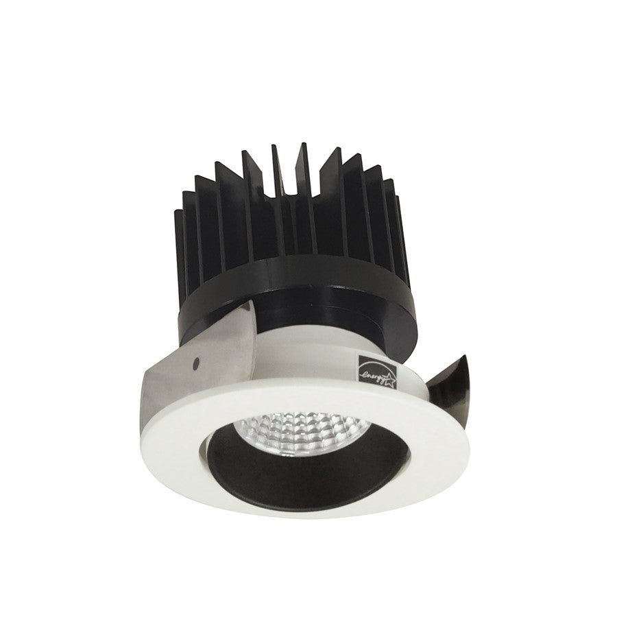 Nora 2" Iolite LED Rnd, 4000K HL 1500-2500lm Blk Rfl/Wh Flg - NIOB-2RC40XBW-HL
