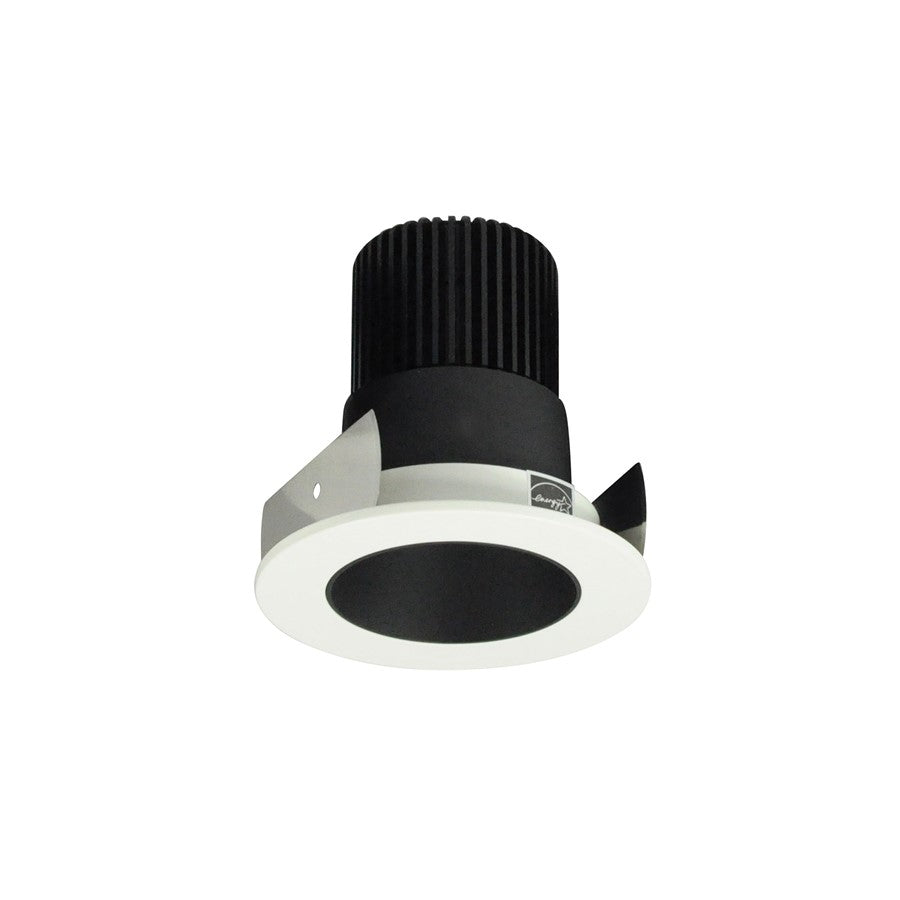 Nora 2" Iolite LED Rnd Rfl, Comfort Dim 800lm Blk Rfl/Wh Flg - NIOB-2RNDCCDXBW
