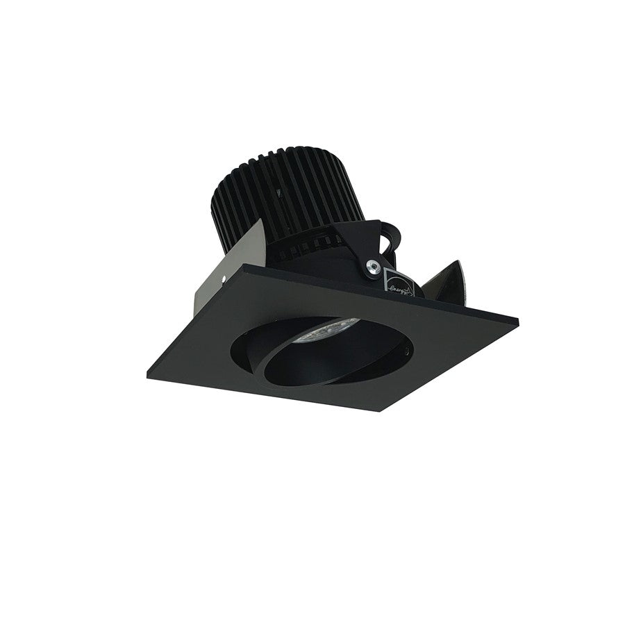 Nora 2" Iolite LED Sq Adj Cone Rfl, 10°, 3000K, Blk Rfl/Blk Flg - NIOB-2SC30QBB