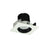 Nora 2" Iolite LED Sq Adj Cone, 3500K 1000lm Blk Rfl/Wh Flg - NIOB-2SC35XBW-10