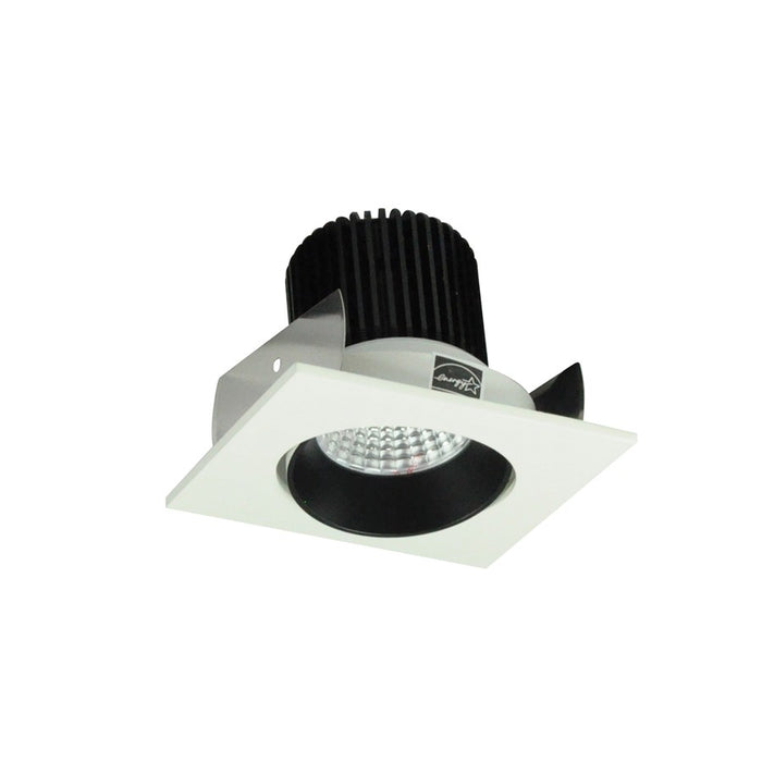 Nora 2" Iolite LED Sq Adj Cone, 3500K 1000lm Blk Rfl/Wh Flg - NIOB-2SC35XBW-10