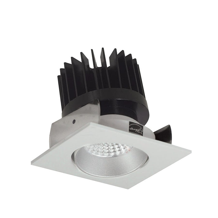 Nora 2" Iolite LED Sq, 3500K HL 1500-2500lm Haze Rfl/Wh Flg - NIOB-2SC35XHW-HL