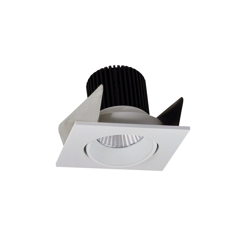 Nora 2" Iolite LED Sq Adj Cone Rfl, 3500K, Wh Rfl/Wh Flg - NIOB-2SC35XWW-10