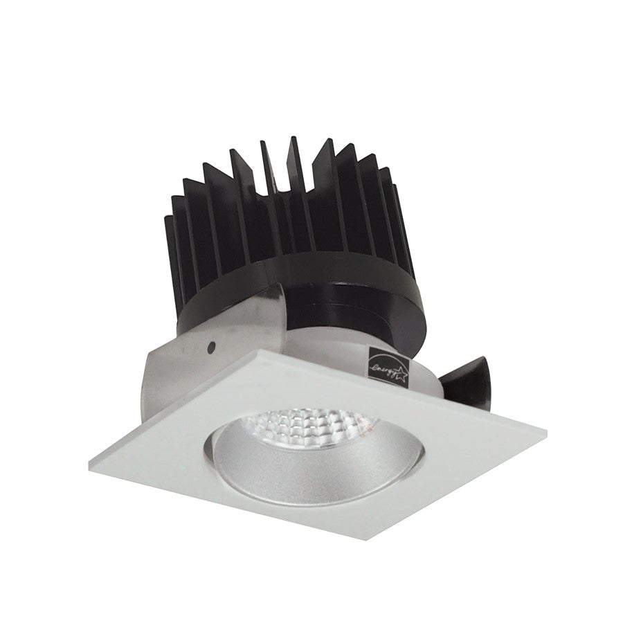 Nora 2" Iolite LED Sq, 5000K HL 1500-2500lm Haze Rfl/Wh Flg - NIOB-2SC50XHW-HL