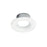 Nora Lighting 1" Iolite Can-Less Round Bullnose Trim, Matte White - NIOC-1RNBMPW