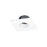 Nora Lighting 1" Iolite Can-Less Square Downlight Trim, Matte WH - NIOC-1SNGMPW