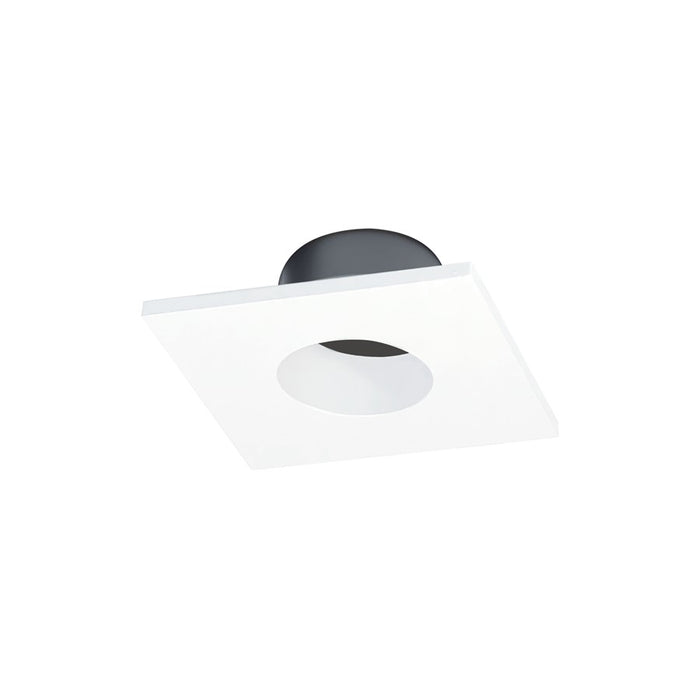 Nora Lighting 1" Iolite Can-Less Square Downlight Trim, Matte WH - NIOC-1SNGMPW