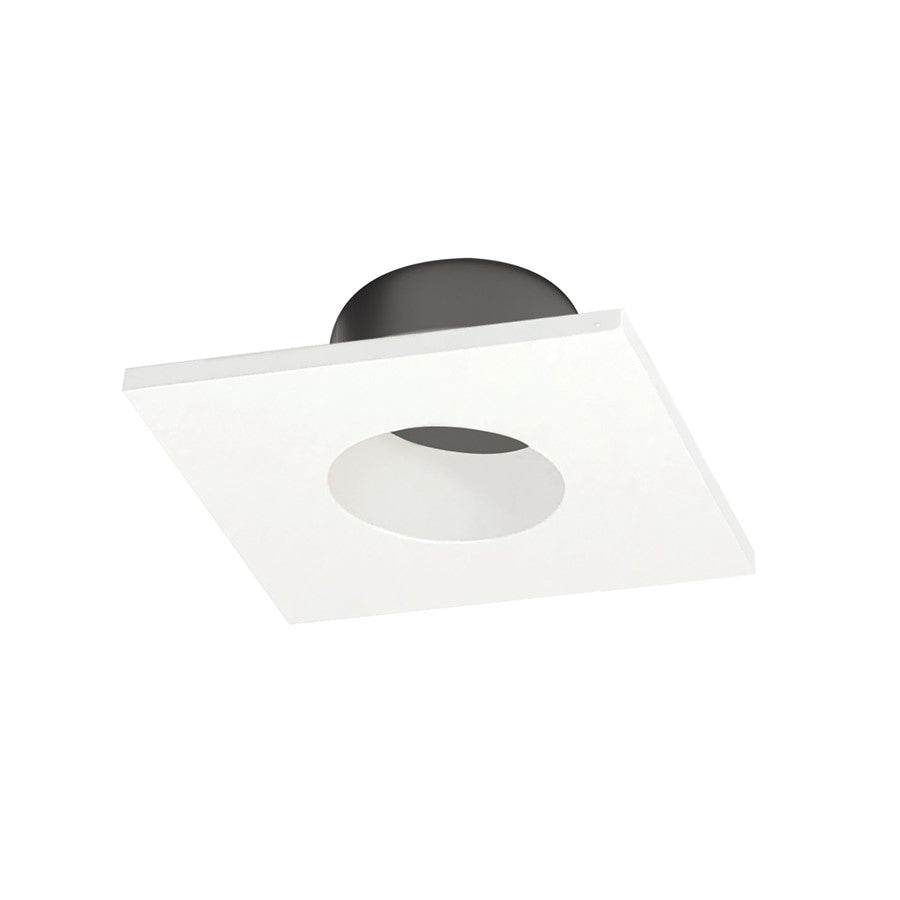 Nora Lighting 1" Iolite Can-Less Square Downlight Trim, White - NIOC-1SNGWW