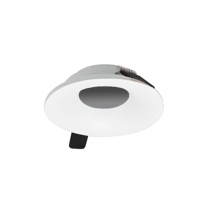 Nora Lighting 2" Iolite Can-Less Round Bullnose Trim, Matte White - NIOC-2RNBMPW