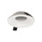 Nora Lighting 2" Iolite Can-Less Round Bullnose Trim, White - NIOC-2RNBWW