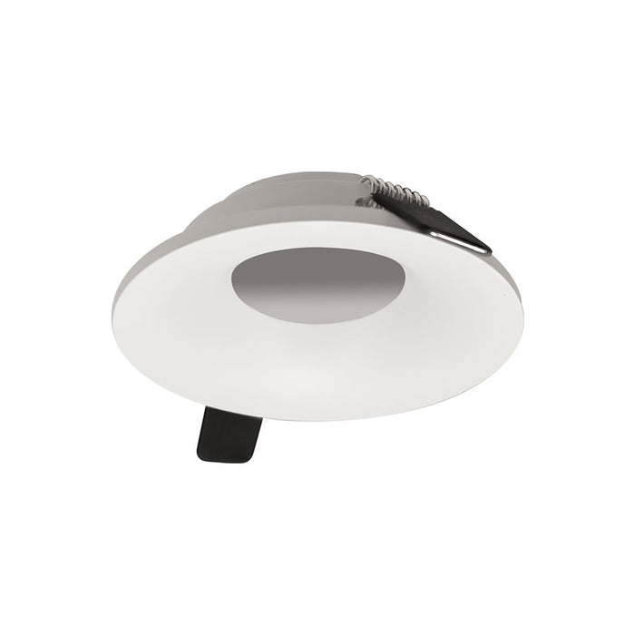 Nora Lighting 2" Iolite Can-Less Round Bullnose Trim, White - NIOC-2RNBWW