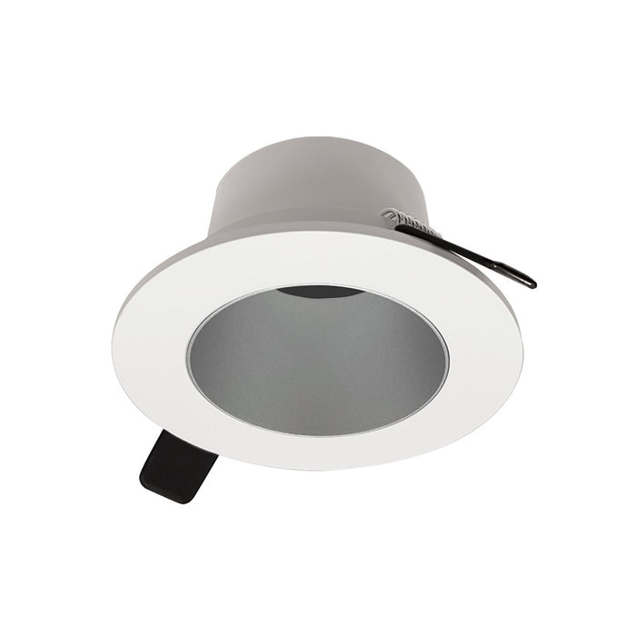 Nora 2" Iolite Can-Less RD Downlight Trim, Haze Reflect/WH FL - NIOC-2RNDCHW