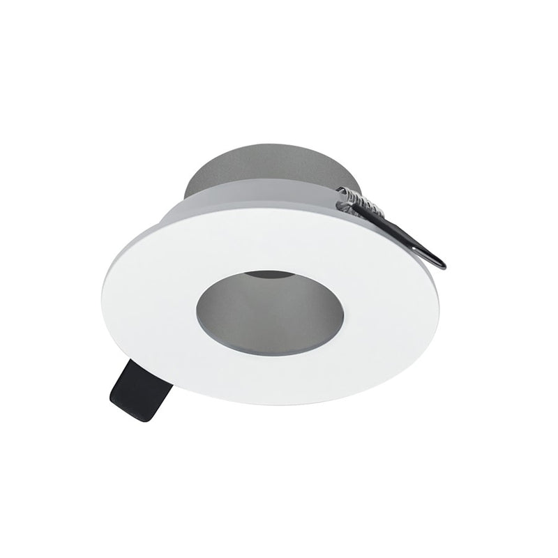 Nora 2" Iolite Can-Less RD Pinhole Trim, Haze Pinhole/WH Flange - NIOC-2RPHHZMPW