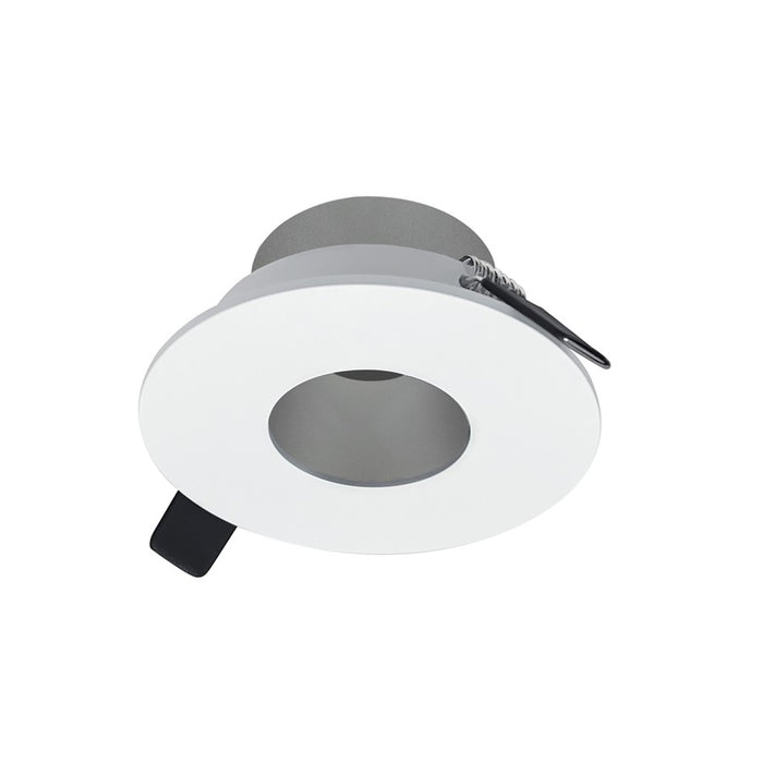Nora 2" Iolite Can-Less RD Pinhole Trim, Haze Pinhole/WH Flange - NIOC-2RPHHZMPW