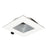 Nora 2" Iolite Can-Less SQ Downlight Trim, Haze Reflect/WH FL - NIOC-2SNDSQHW