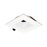 Nora Lighting 2" Iolite Can-Less Square Downlight Trim, White - NIOC-2SNDSQWW