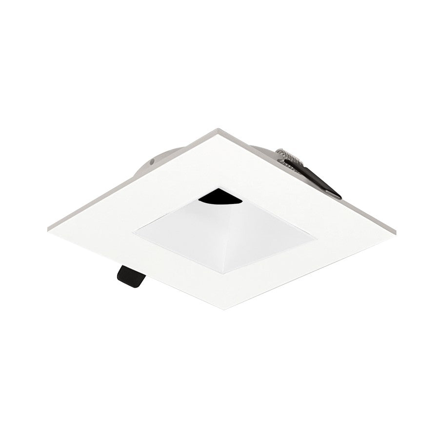 Nora Lighting 2" Iolite Can-Less Square Downlight Trim, White - NIOC-2SNDSQWW