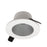 Nora 4" Iolite Can-Less RD Downlight Trim, Haze Reflect/WH FL - NIOC-4RNDCHW