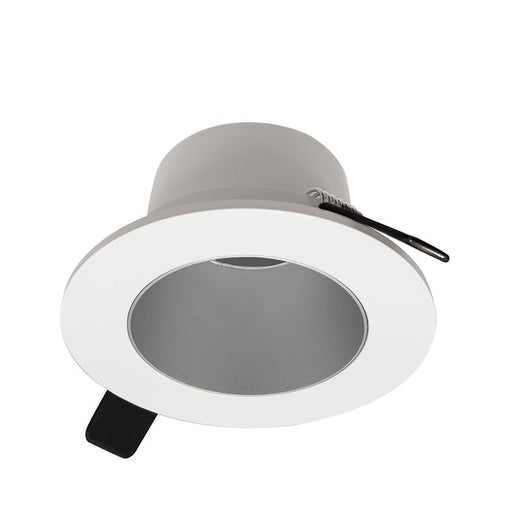 Nora 4" Iolite Can-Less RD Downlight Trim, Haze Reflect/WH FL - NIOC-4RNDCHW