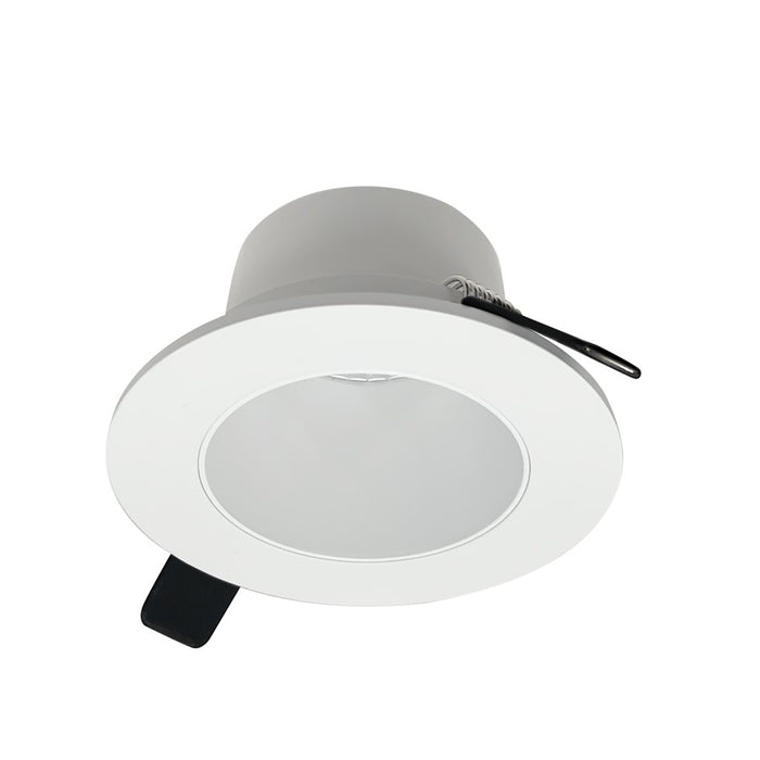 Nora Lighting 4" Iolite Can-Less Round Downlight Trim, Matte WH - NIOC-4RNDCMPW