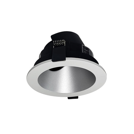 Nora 4" Iolite Can-Less Slot Trim, Haze Reflector/White Flange - NIOC-4RSLAHZMPW