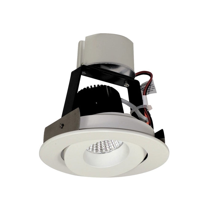 Nora 4" Iolite LED Rd Gimbal Retrofit, 1000Lm/12W/2700K, WH - NIR-4RG27XWW-10