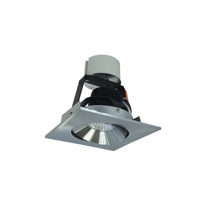 Nora 4" Iolite LED Sq Adj Cone, 2700K, Nat Mtl Rfl/Flg - NIR-4SC27XNN-10