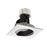 Nora 4" Iolite LED Sq Adj Cone, 3000K, Blk Rfl/Wh Flg - NIR-4SC30XBW-10