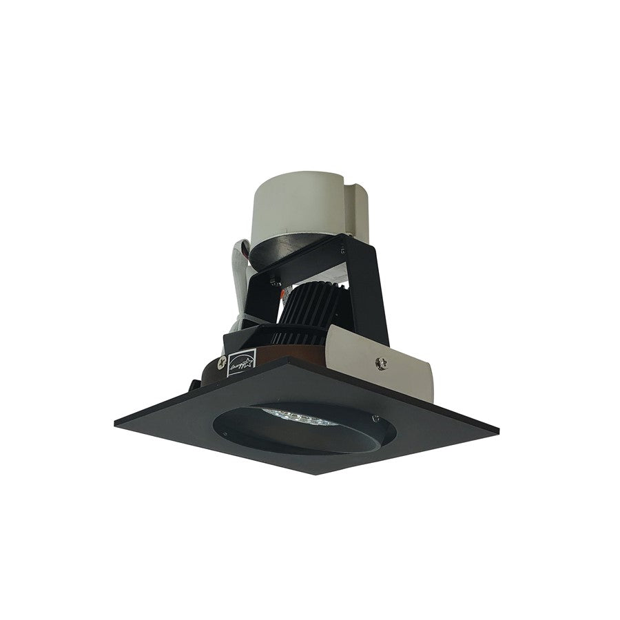 Nora 4" Iolite LED Sq Adj Cone, Brz, 3500K, Brz Rfl/Brz Flg - NIR-4SC35XBZ-10