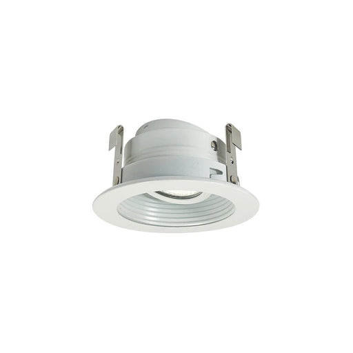 Nora Lighting 3" Stepped Baffle/Metal Ring, White/White - NL-3310WW
