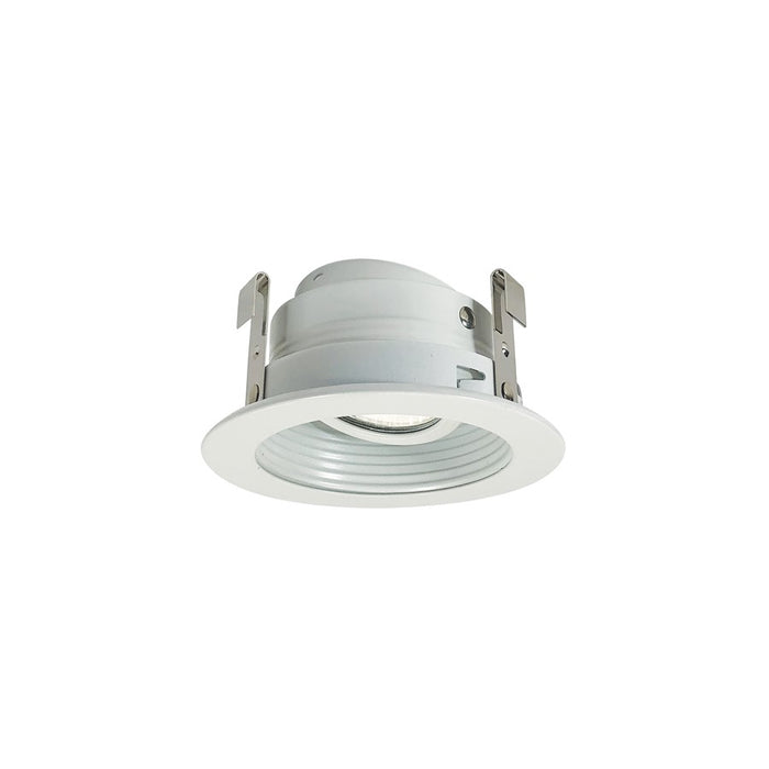 Nora Lighting 3" Stepped Baffle/Metal Ring, White/White - NL-3310WW