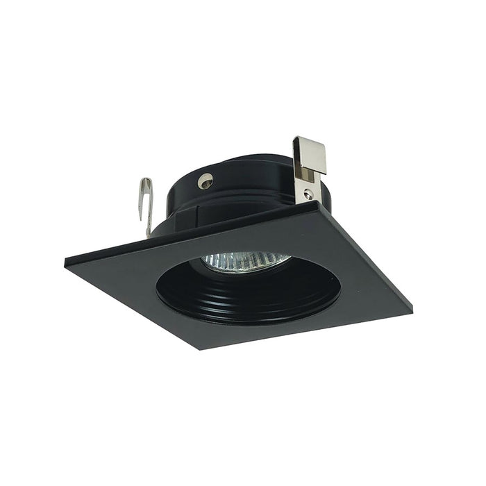Nora Lighting 3" Square Round , Baffle/Flange, Black - NL-3410BB