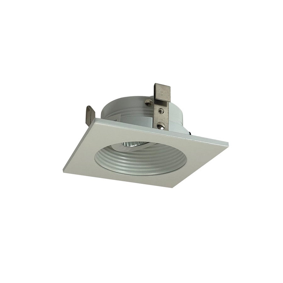 Nora Lighting 3" Square Round , Baffle/Flange, White - NL-3410WW