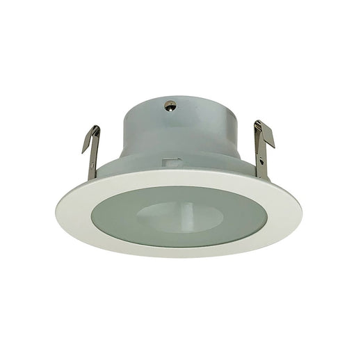 Nora Lighting 4",LV FLAT FRST, CLR CTR, WHT, - NL-427W