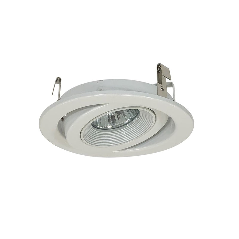 Nora Lighting 4",LV,WHITE BAF,SURFACE ADJ WHITE, - NL-467WW