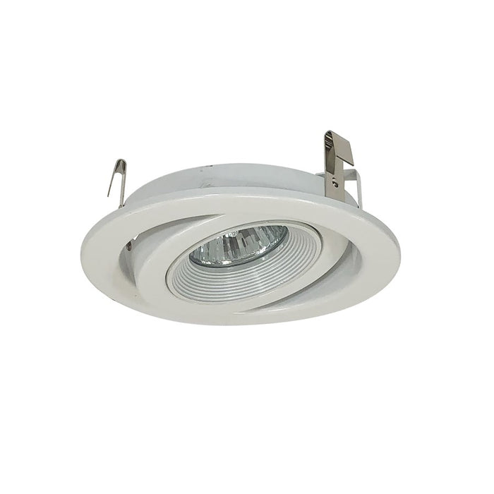 Nora Lighting 4",LV,WHITE BAF,SURFACE ADJ WHITE, - NL-467WW
