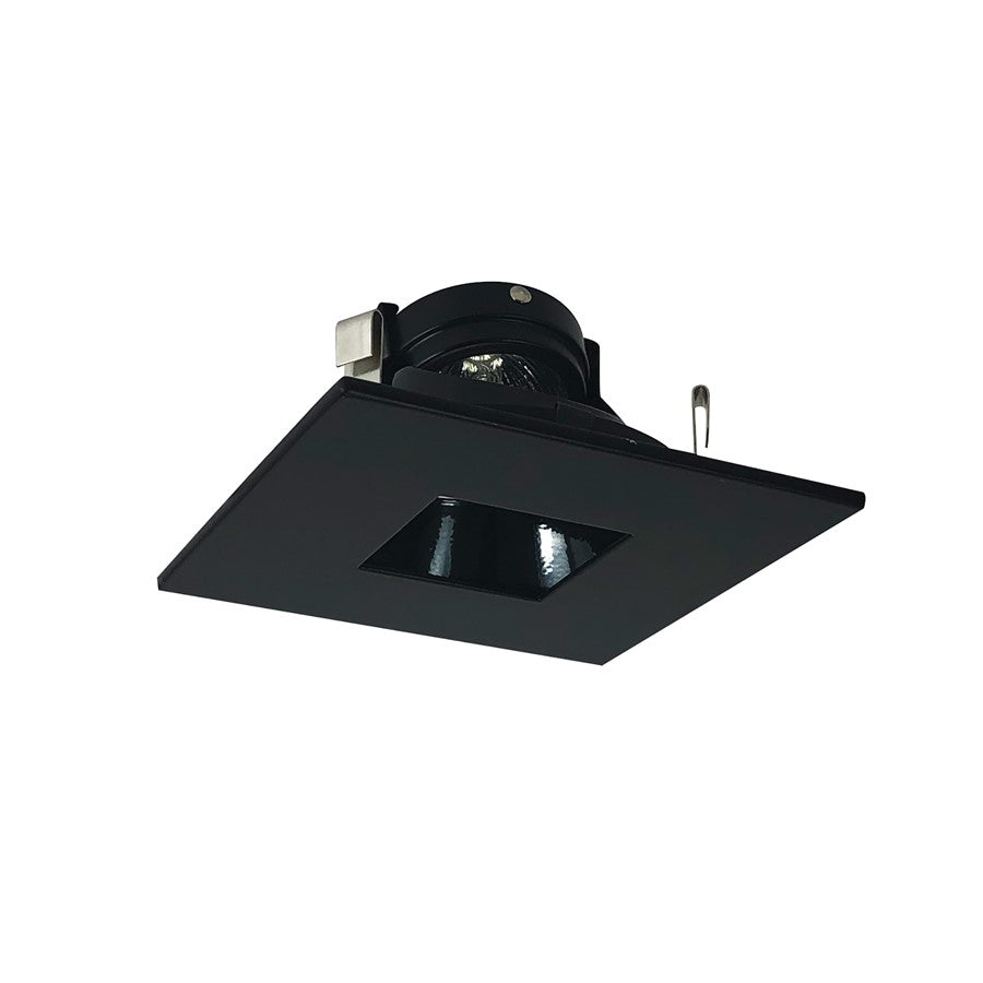 Nora Lighting 4"Sq W/2"Sq Hole, Adj, Blk Ref, B - NL-4855BB
