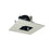 Nora Lighting 4"Sq W/2"Sq Hole, Adj, Blk Ref, W - NL-4855BW